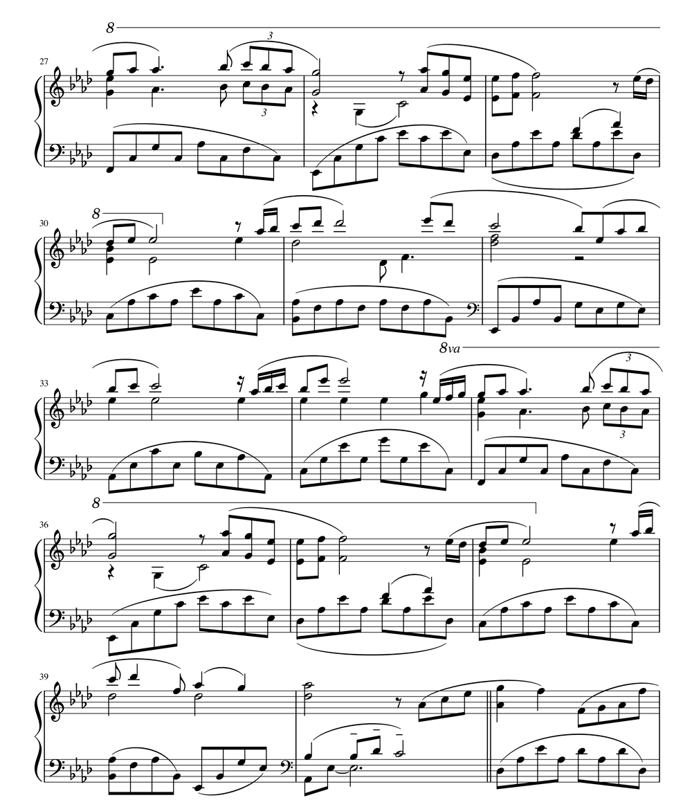 Sheet nhạc Kiss The Rain 3